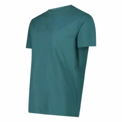 Uomo CMP Polo E T-Shirt^Maglia a maniche corte da uomo in cotone elasticizzato con logo