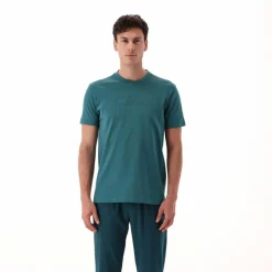 Uomo CMP Polo E T-Shirt^Maglia a maniche corte da uomo in cotone elasticizzato con logo