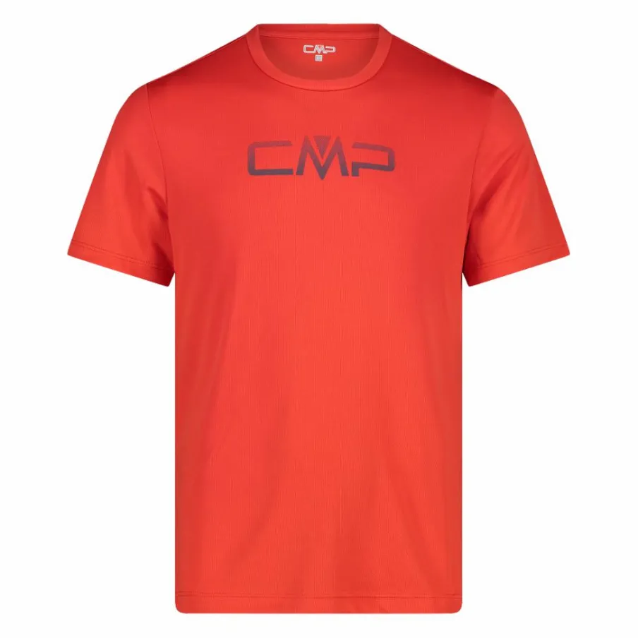 Uomo CMP Polo E T-Shirt^Maglia a maniche corte girocollo da uomo con logo