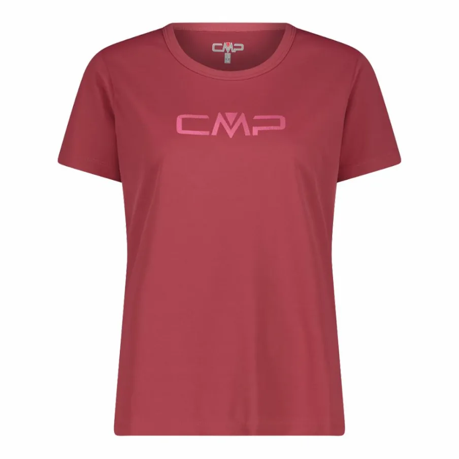 Donna CMP Polo E T-Shirt^Maglia a maniche corte girocollo da donna con logo