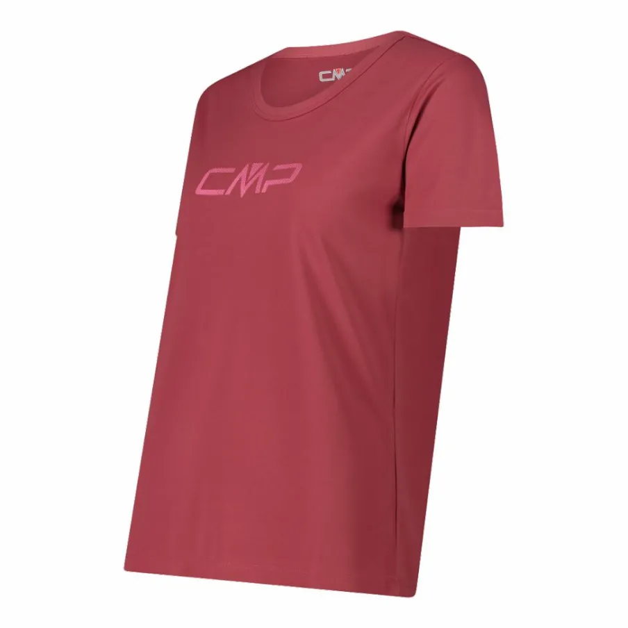 Donna CMP Polo E T-Shirt^Maglia a maniche corte girocollo da donna con logo