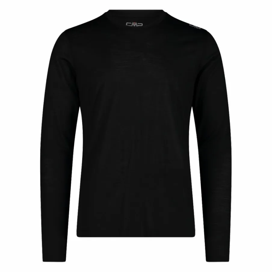 Uomo CMP Polo E T-Shirt^Maglia a maniche lunghe da uomo con Performance Merino Unlimitech