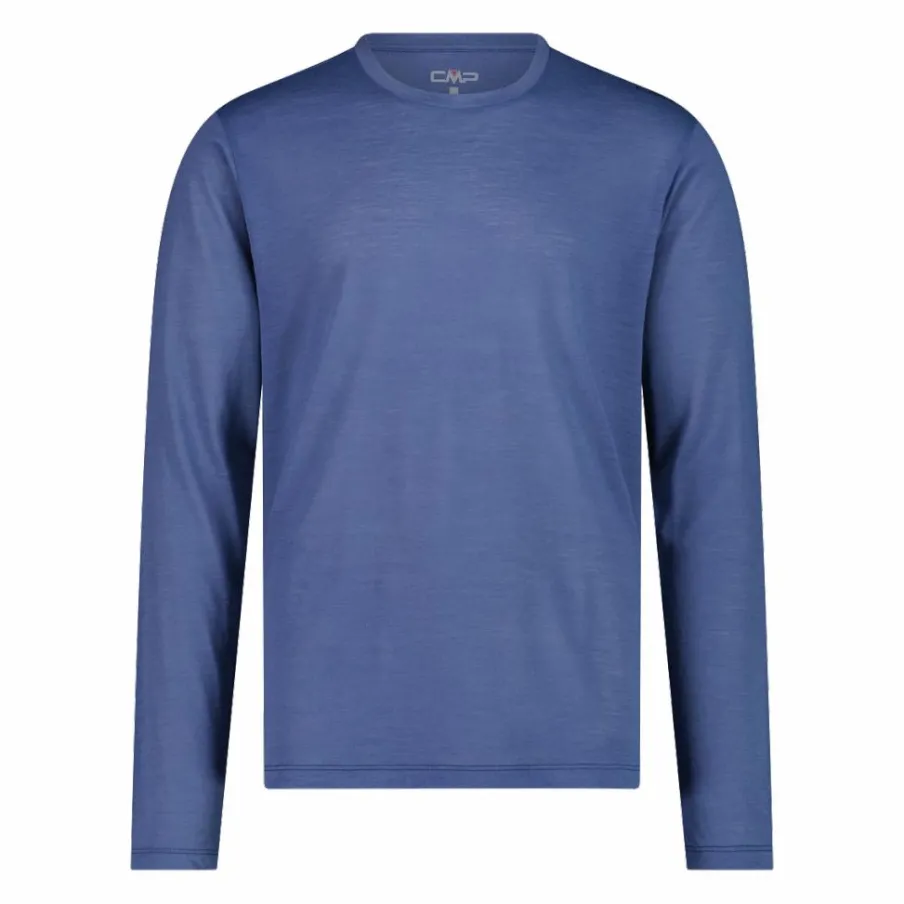 Uomo CMP Polo E T-Shirt^Maglia a maniche lunghe da uomo con Performance Merino Unlimitech