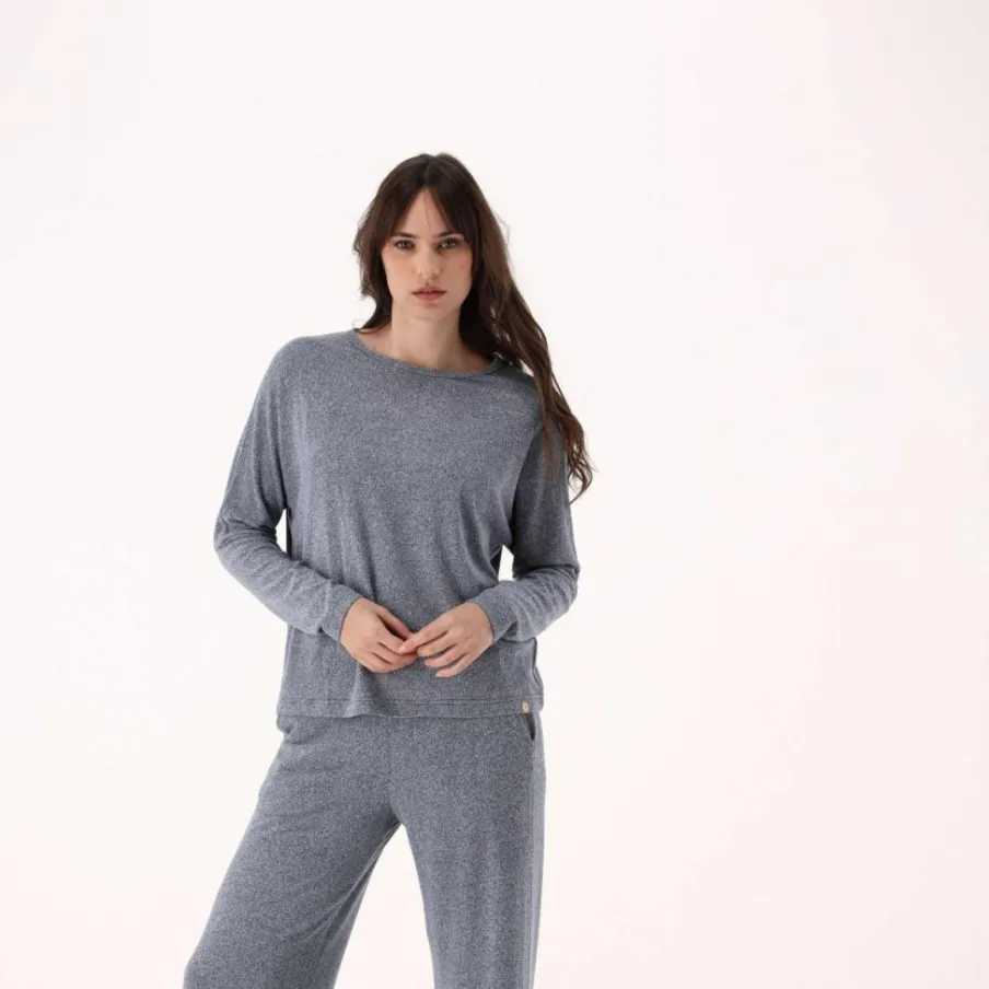 Donna CMP Maglioni E Felpe^Maglia da donna con collo a barchetta in tessuto jersey mélange