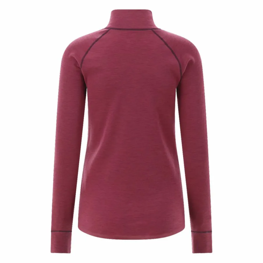 Donna CMP Pile^Maglia termica a maniche lunghe in merino con mezza zip da donna Unlimitech