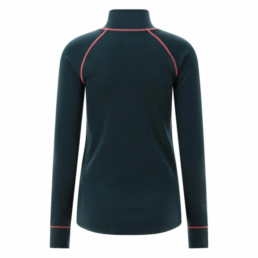 Donna CMP Pile^Maglia termica a maniche lunghe in merino con mezza zip da donna Unlimitech