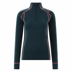 Donna CMP Pile^Maglia termica a maniche lunghe in merino con mezza zip da donna Unlimitech