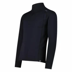 Uomo CMP Pile^Maglia termica a maniche lunghe in merino con mezza zip da uomo Unlimitech