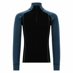 Uomo CMP Pile^Maglia termica a maniche lunghe in merino con mezza zip da uomo Unlimitech