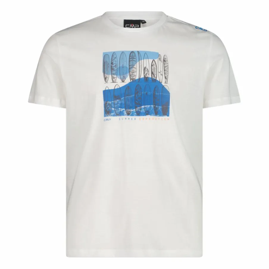 Uomo CMP Polo E T-Shirt^Maglietta cotone stampa tropicale