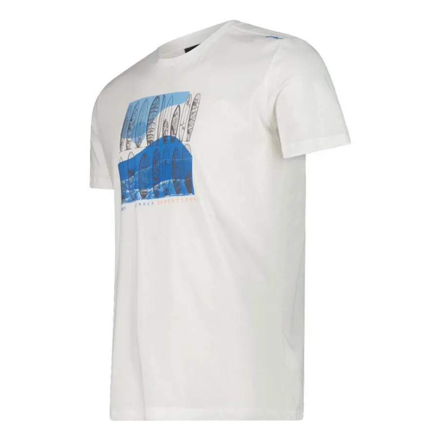 Uomo CMP Polo E T-Shirt^Maglietta cotone stampa tropicale