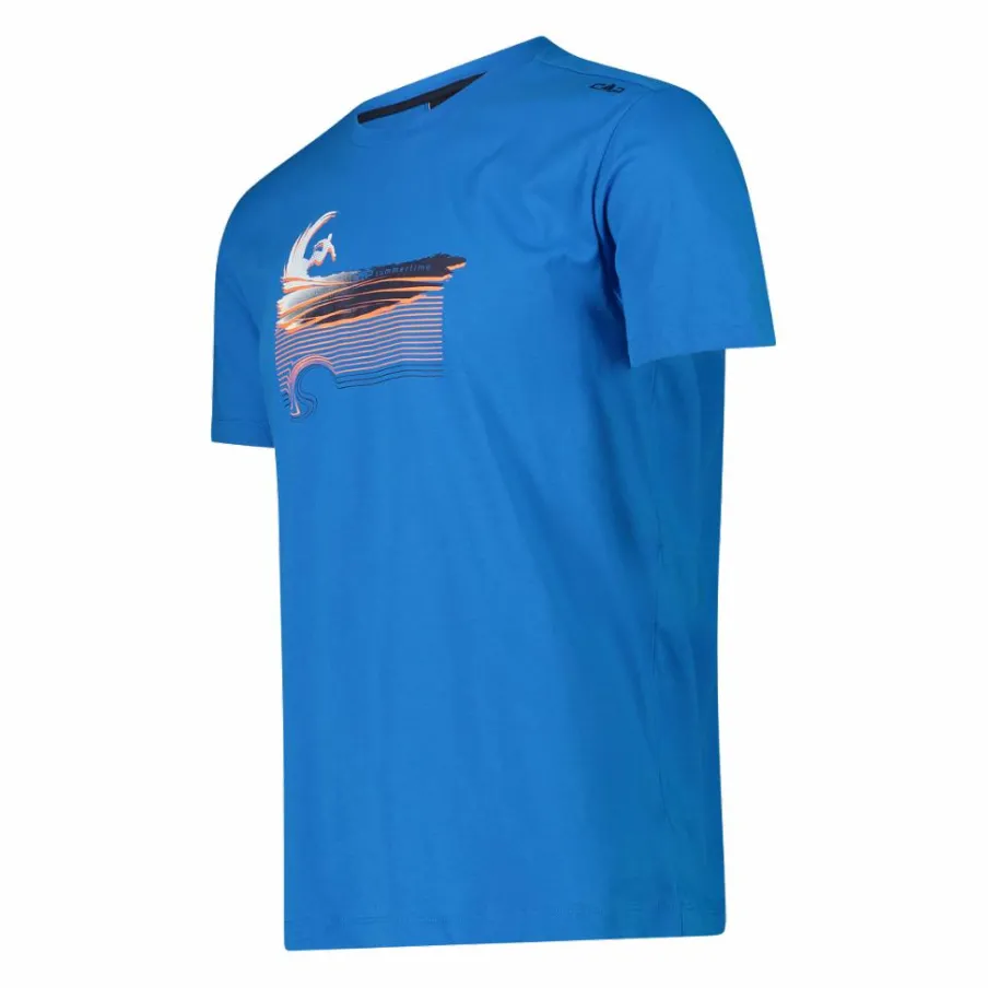 Uomo CMP Polo E T-Shirt^Maglietta cotone stampa tropicale