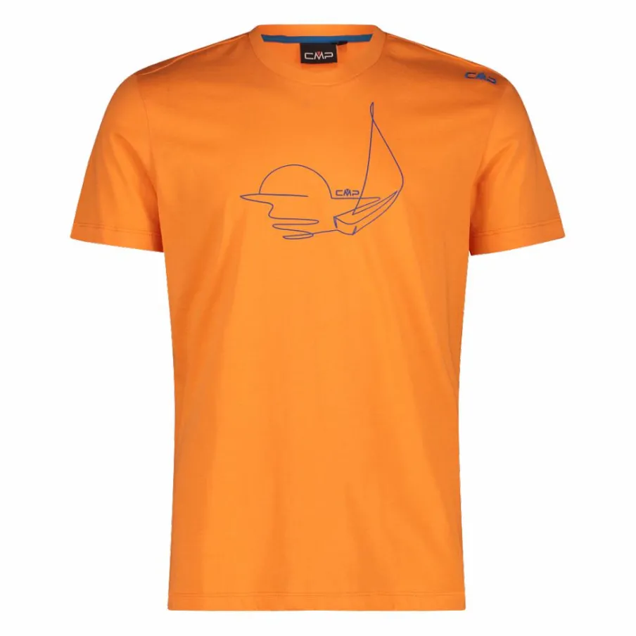 Uomo CMP Polo E T-Shirt^Maglietta cotone stampa tropicale