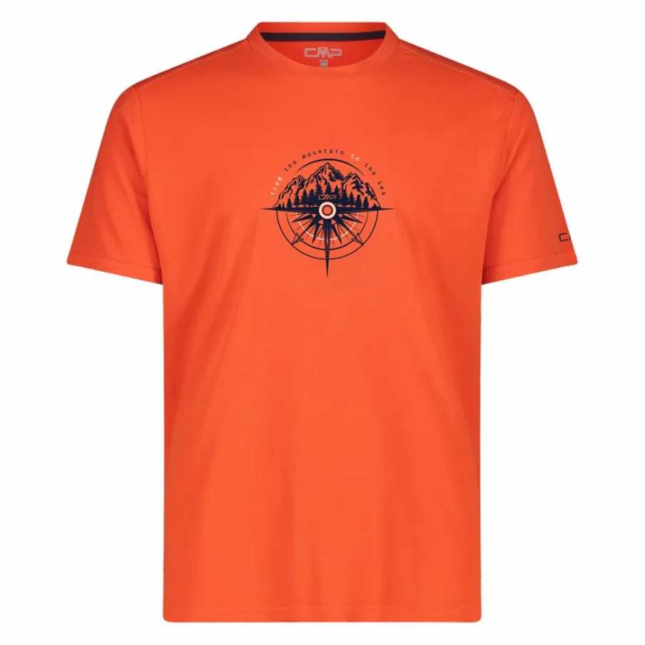 Uomo CMP Polo E T-Shirt^Maglietta piquet stampa adventure