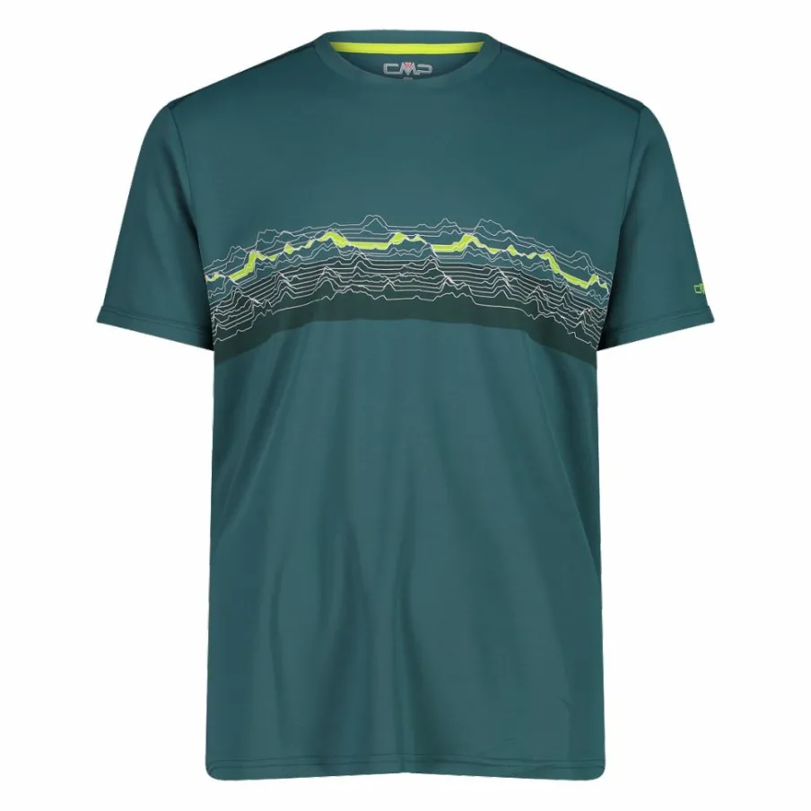 Uomo CMP Polo E T-Shirt^Maglietta piquet stampa adventure