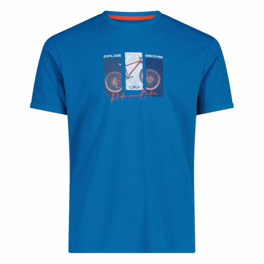 Uomo CMP Polo E T-Shirt^Maglietta piquet stampa adventure