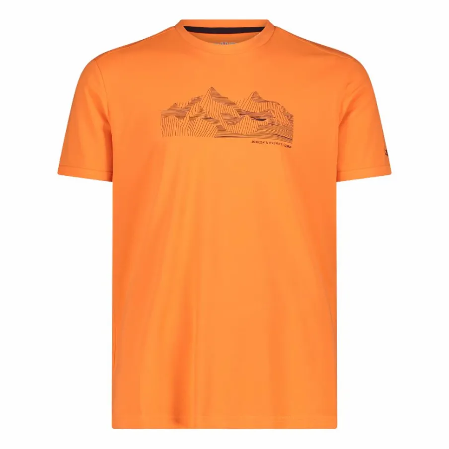 Uomo CMP Polo E T-Shirt^Maglietta piquet stampa adventure