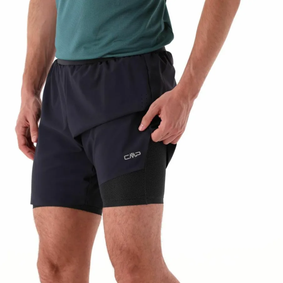 Uomo CMP Pantaloni Running E Ciclismo|Pantaloni Trekking^Pantaloncini Unlimitech 2 in 1 da Uomo