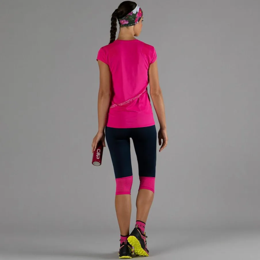 Donna CMP Pantaloni Running E Ciclismo|Pantaloni Trekking^Pantalone 3/4 da donna in poliestere 4-way stretch.