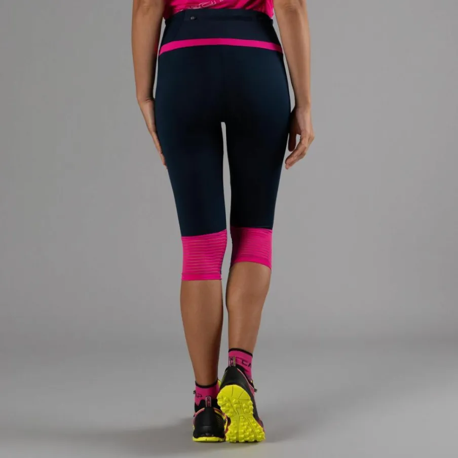 Donna CMP Pantaloni Running E Ciclismo|Pantaloni Trekking^Pantalone 3/4 da donna in poliestere 4-way stretch.