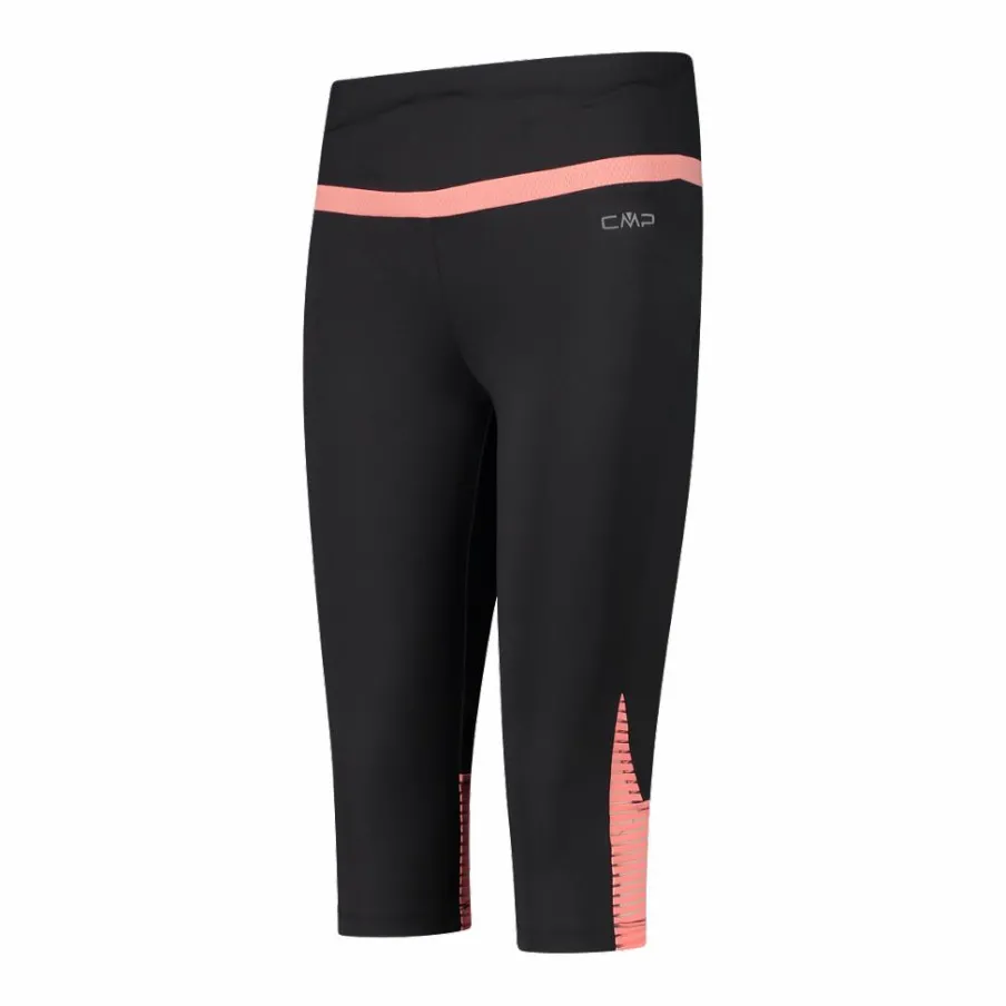 Donna CMP Pantaloni Running E Ciclismo|Pantaloni Trekking^Pantalone 3/4 da donna in poliestere 4-way stretch.