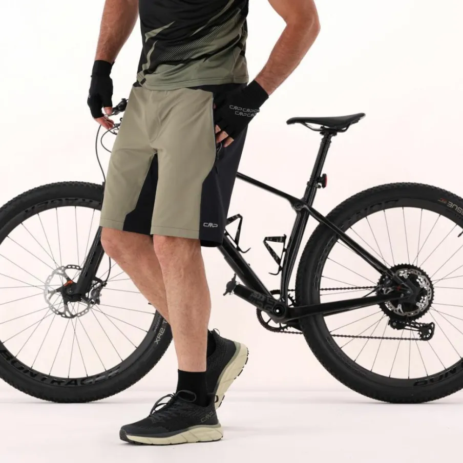 Uomo CMP Pantaloncini|Pantaloni Running E Ciclismo^Pantalone free bike da uomo con fondello