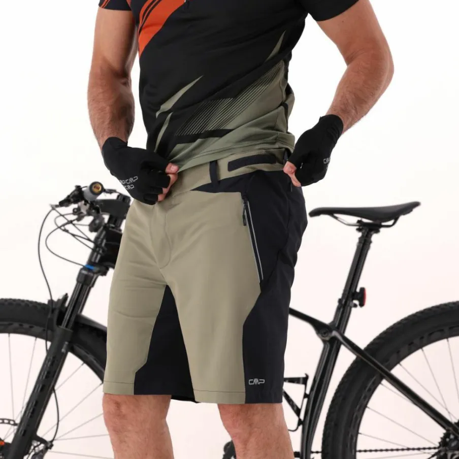 Uomo CMP Pantaloncini|Pantaloni Running E Ciclismo^Pantalone free bike da uomo con fondello