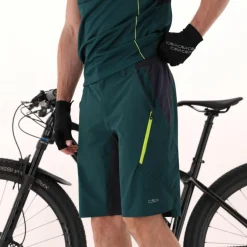 Uomo CMP Pantaloni Running E Ciclismo^Pantalone free bike da uomo con mesh interna removibile e fondello