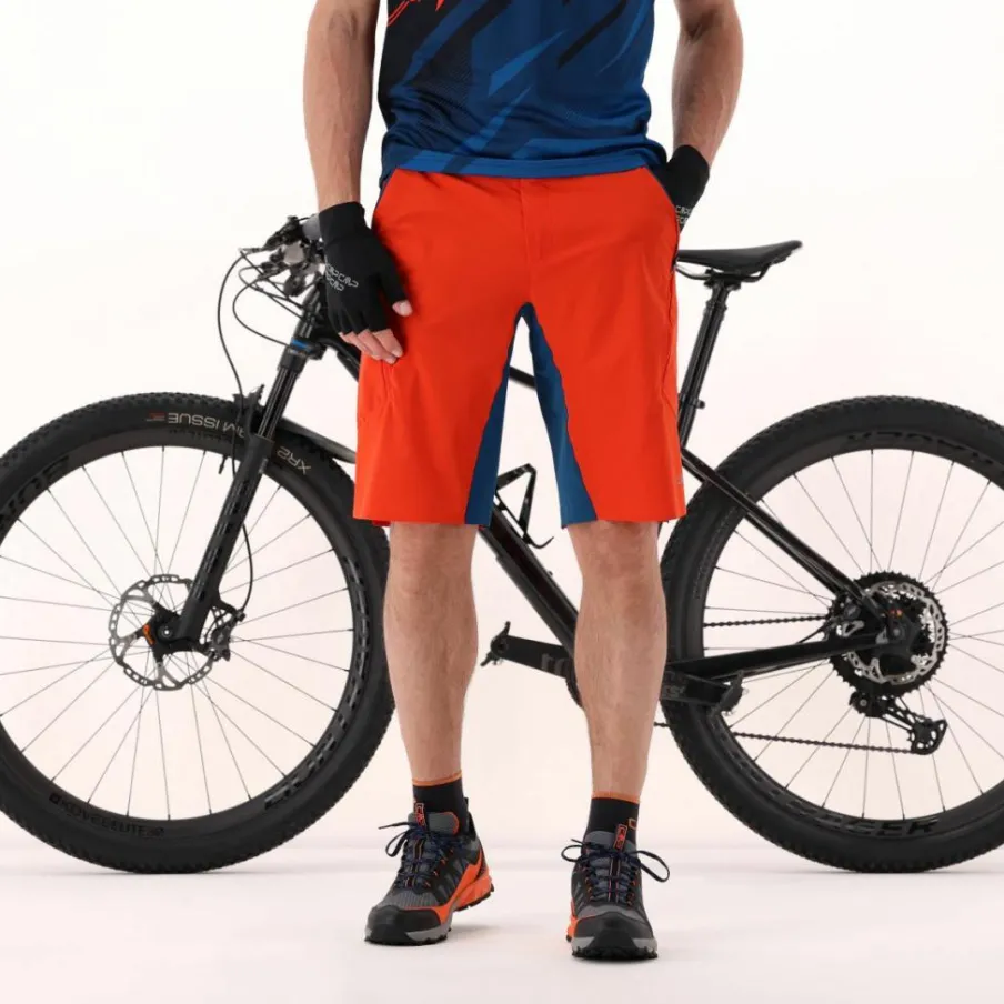 Uomo CMP Pantaloni Running E Ciclismo^Pantalone free bike da uomo con mesh interna removibile e fondello