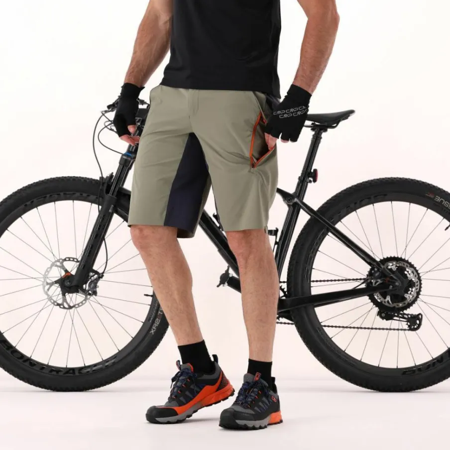 Uomo CMP Pantaloni Running E Ciclismo^Pantalone free bike da uomo con mesh interna removibile e fondello