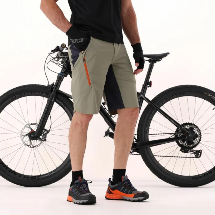 Uomo CMP Pantaloni Running E Ciclismo^Pantalone free bike da uomo con mesh interna removibile e fondello
