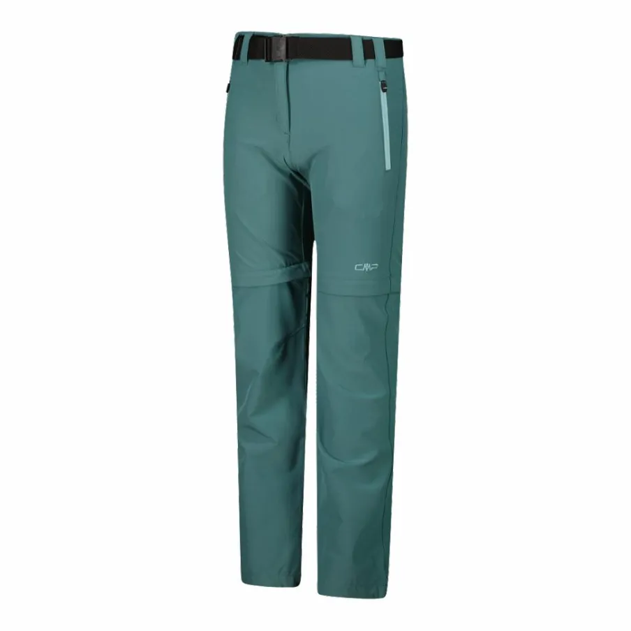 CMP Pantaloni Tecnici^Pantaloni da bambina zip-off tessuto elasticizzato