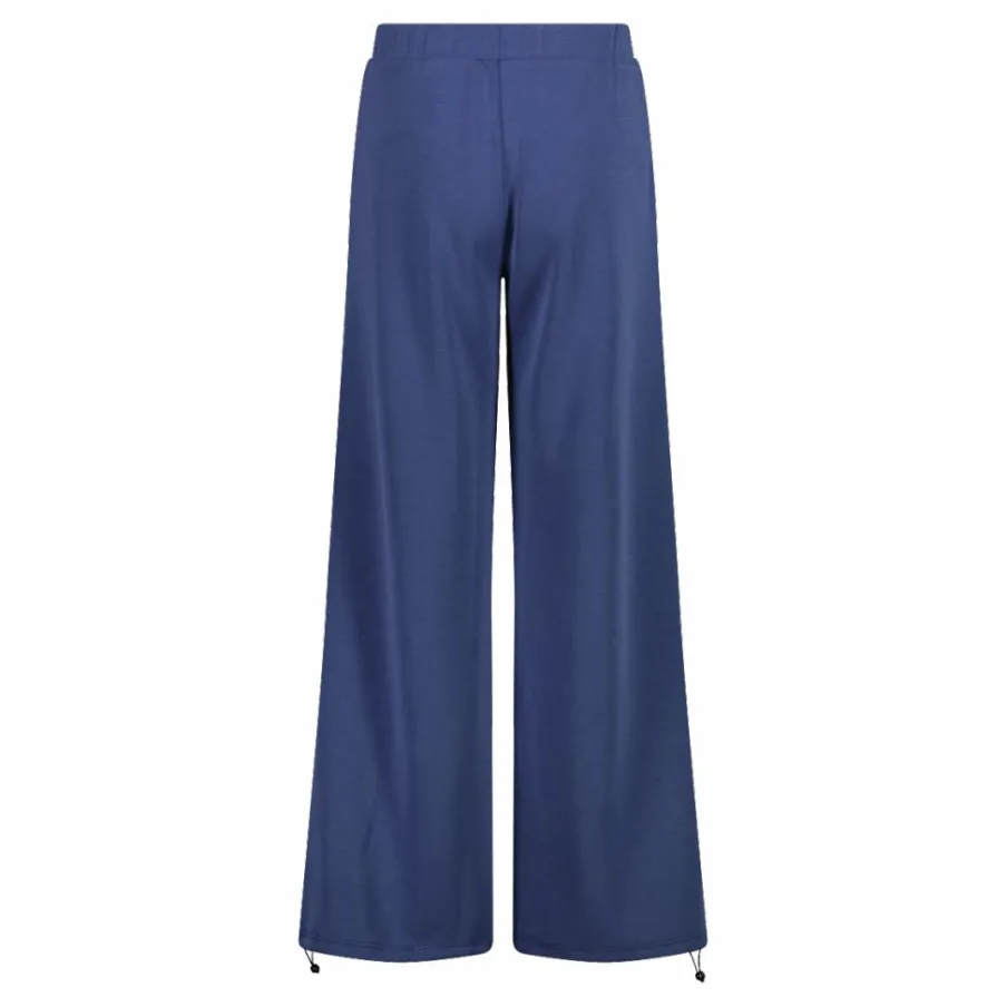 Donna CMP Pantaloni Tuta^Pantaloni lunghi da donna a gamba larga con finitura in modal satinato