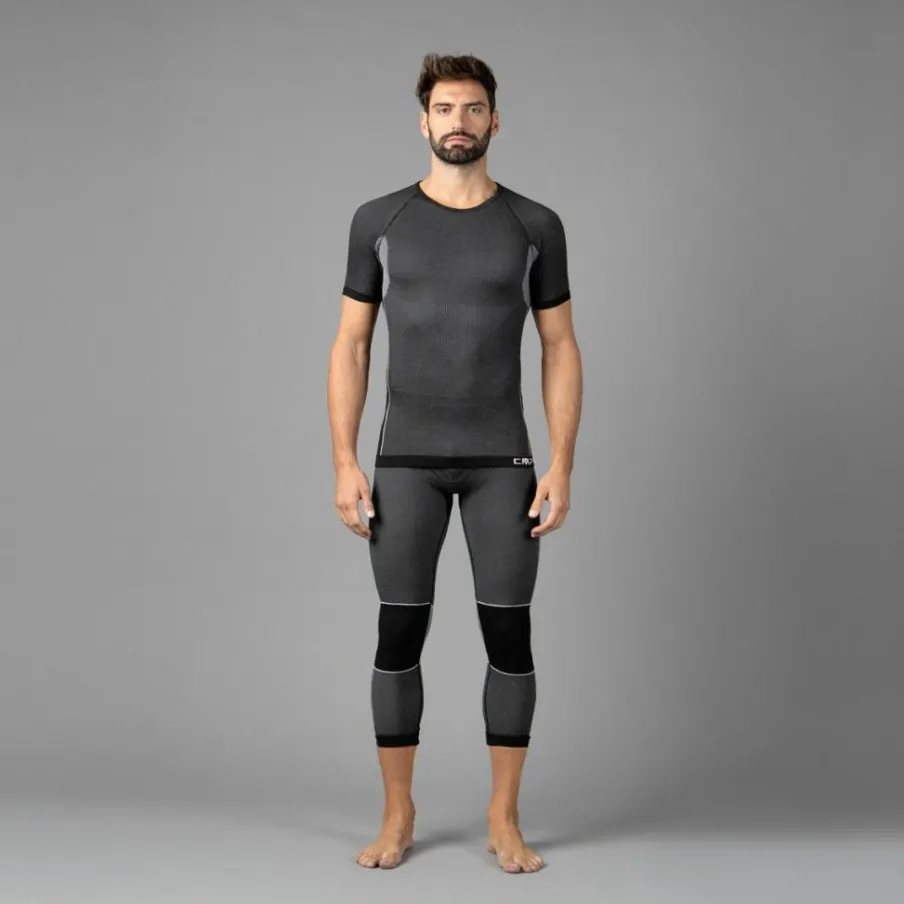 Uomo CMP Pantaloni^Pantaloni termici 3/4 senza cuciture da uomo