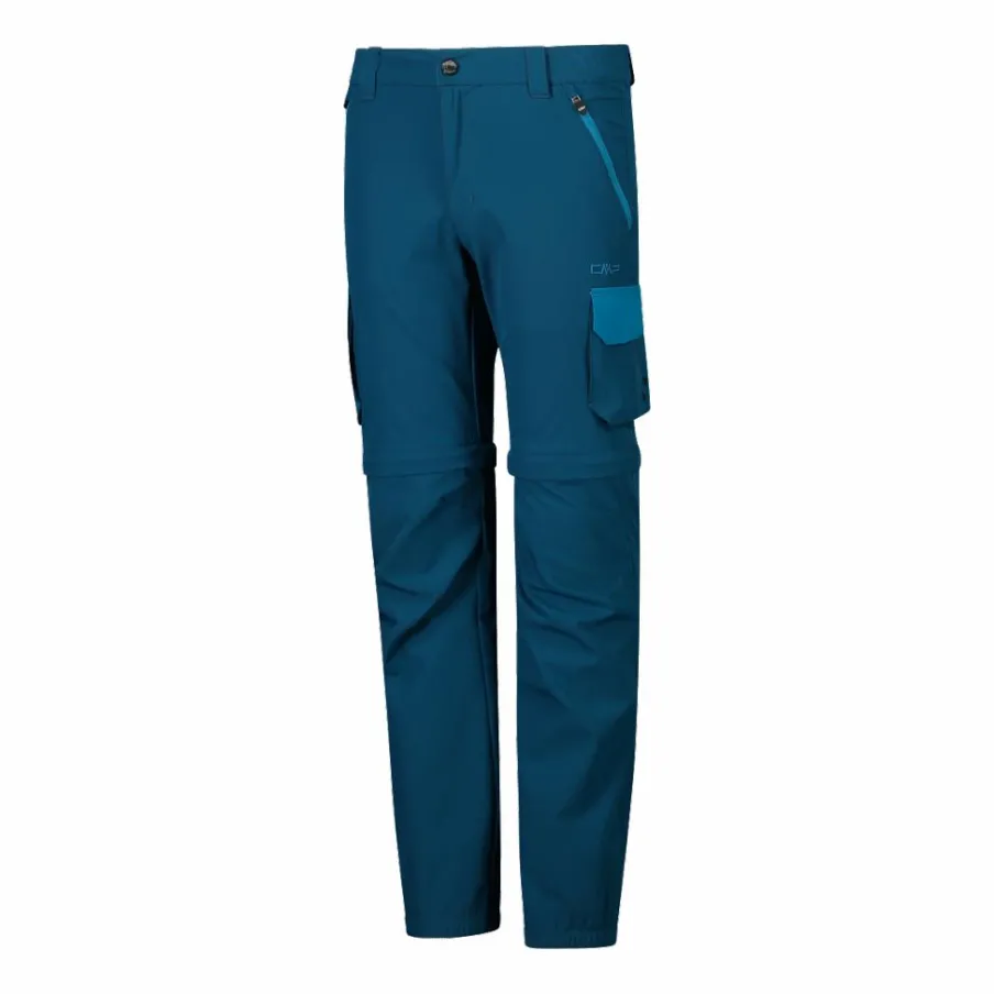 Bambino CMP Pantaloni Tecnici^Pantaloni zip off cargo con tasconi laterali stretch da bambino