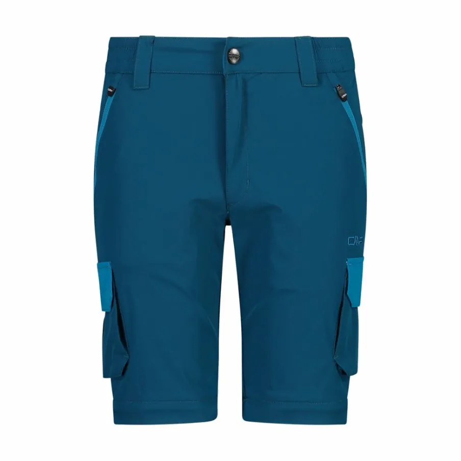 Bambino CMP Pantaloni Tecnici^Pantaloni zip off cargo con tasconi laterali stretch da bambino