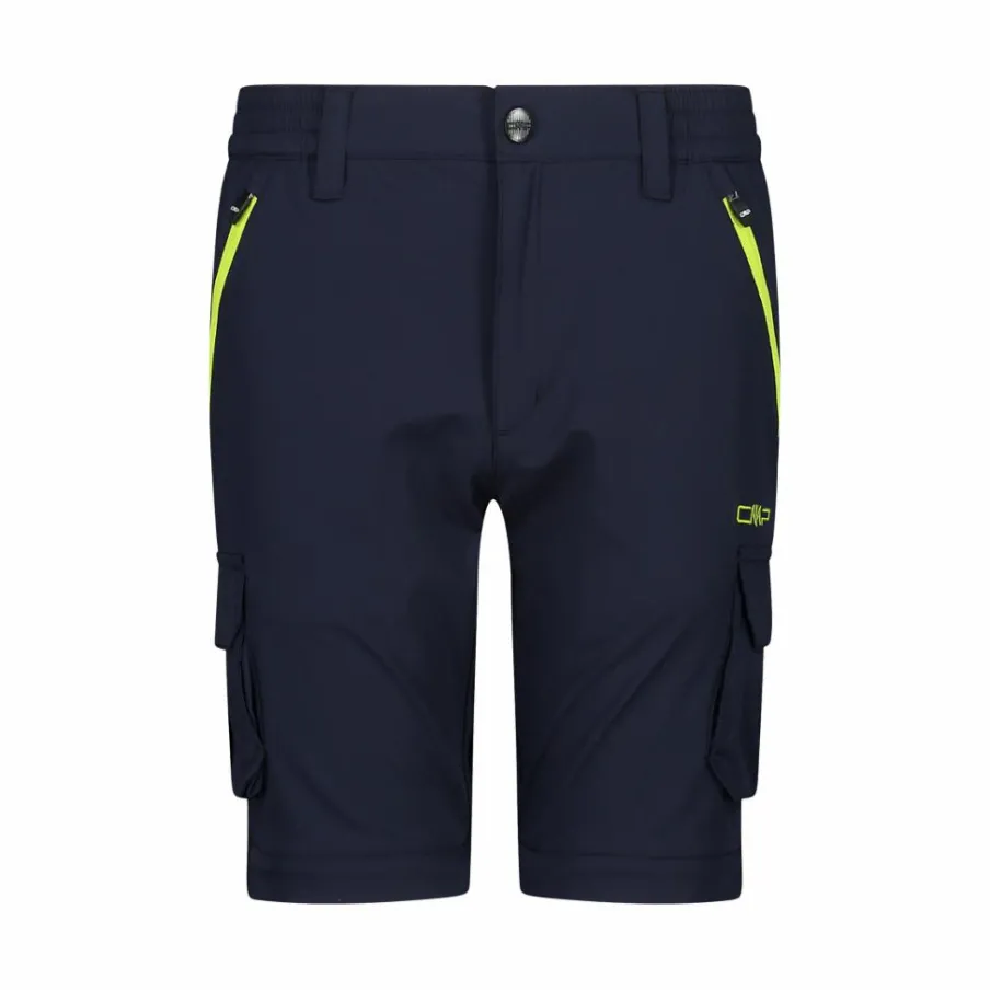 Bambino CMP Pantaloni Tecnici^Pantaloni zip off cargo con tasconi laterali stretch da bambino