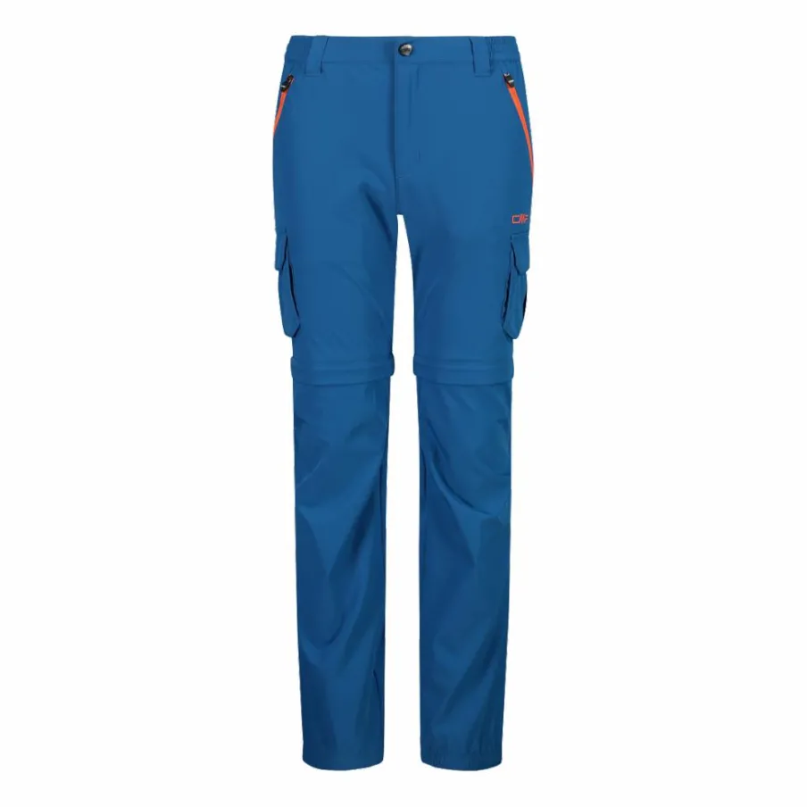Bambino CMP Pantaloni Tecnici^Pantaloni zip off cargo con tasconi laterali stretch da bambino