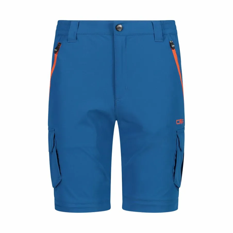 Bambino CMP Pantaloni Tecnici^Pantaloni zip off cargo con tasconi laterali stretch da bambino