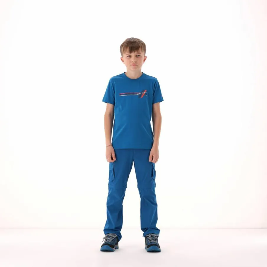 Bambino CMP Pantaloni Tecnici^Pantaloni zip off cargo con tasconi laterali stretch da bambino