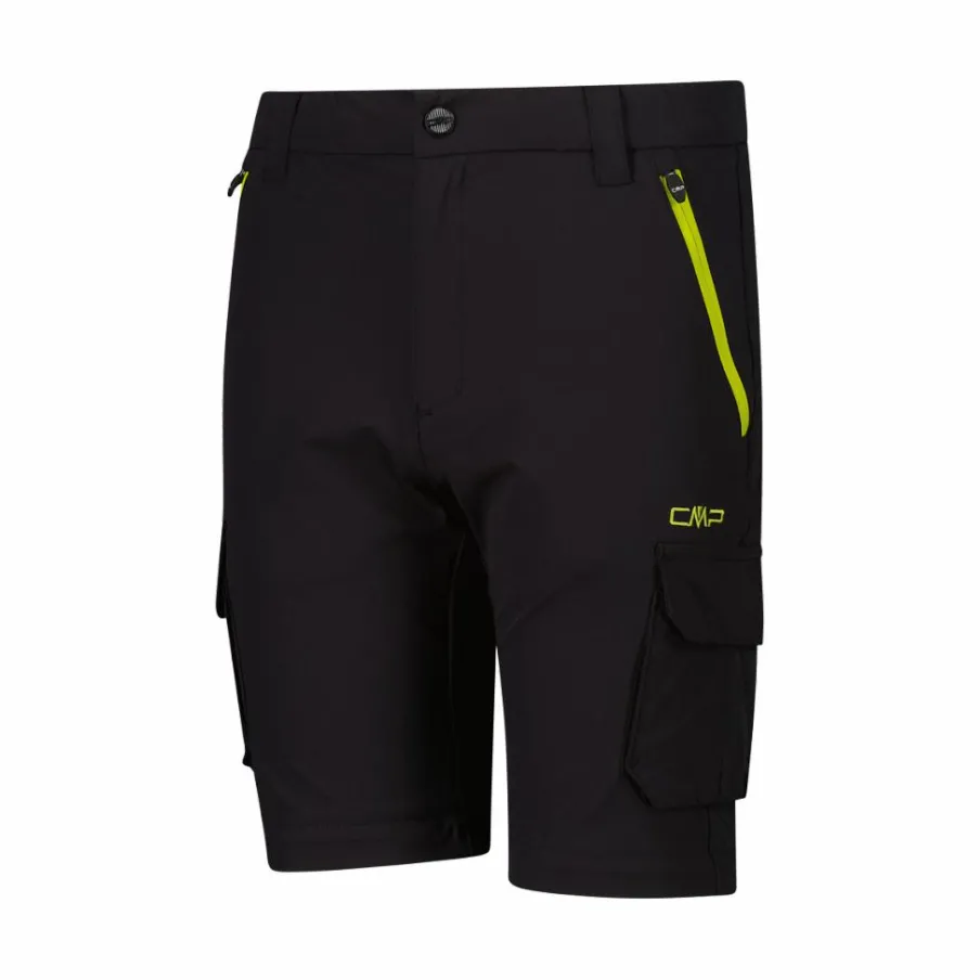 Bambino CMP Pantaloni Tecnici^Pantaloni zip off cargo con tasconi laterali stretch da bambino