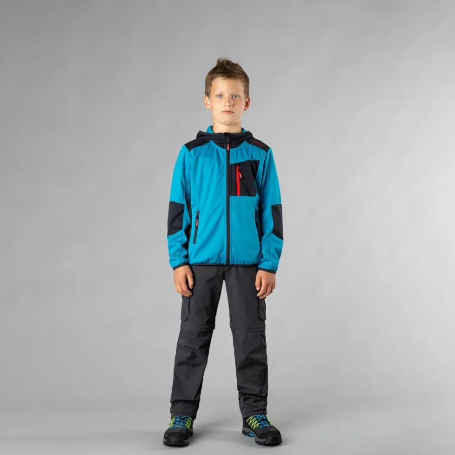 Bambino CMP Pantaloni Tecnici^Pantaloni zip off cargo con tasconi laterali stretch da bambino