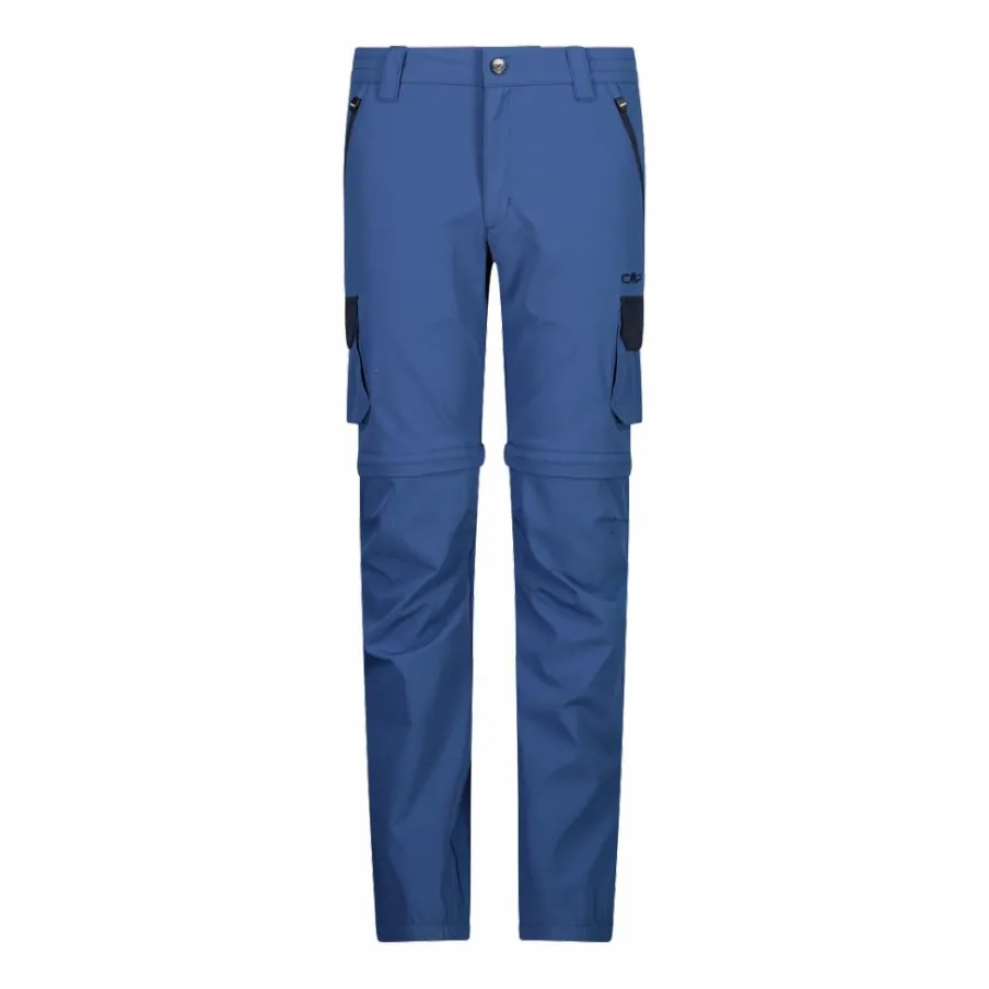 Bambino CMP Pantaloni Tecnici^Pantaloni zip off cargo con tasconi laterali stretch da bambino