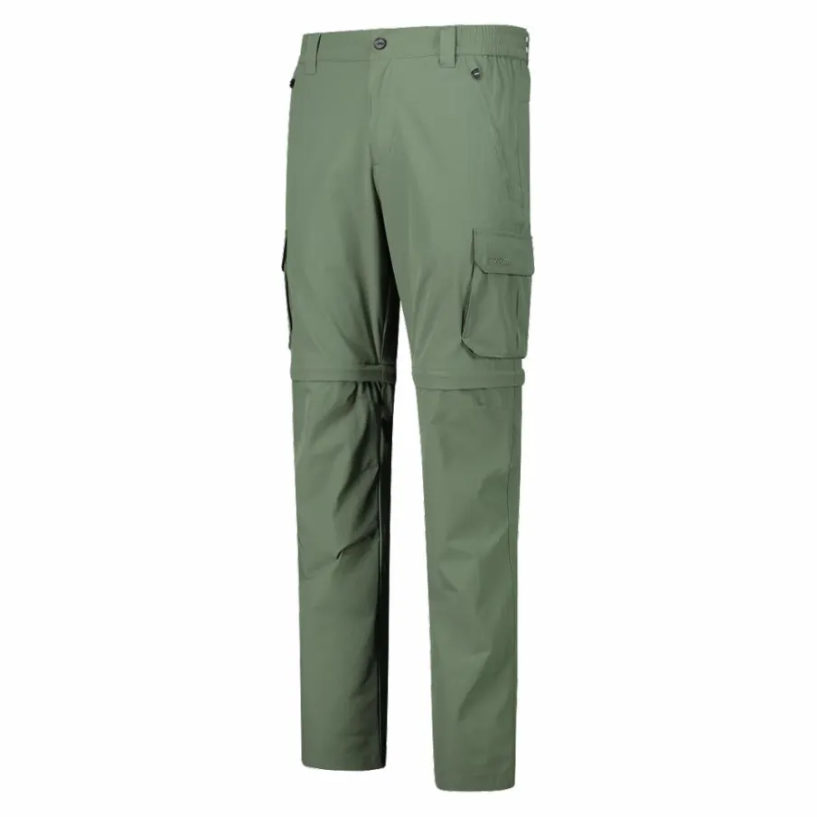 Uomo CMP Pantaloni Trekking^Pantaloni zip off con tasconi laterali stretch da uomo