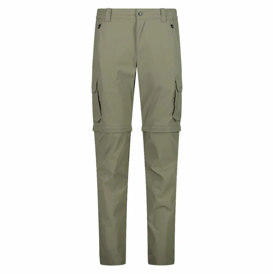 Uomo CMP Pantaloni Trekking^Pantaloni zip off con tasconi laterali stretch da uomo