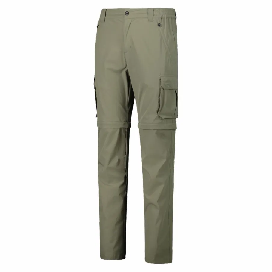 Uomo CMP Pantaloni Trekking^Pantaloni zip off con tasconi laterali stretch da uomo