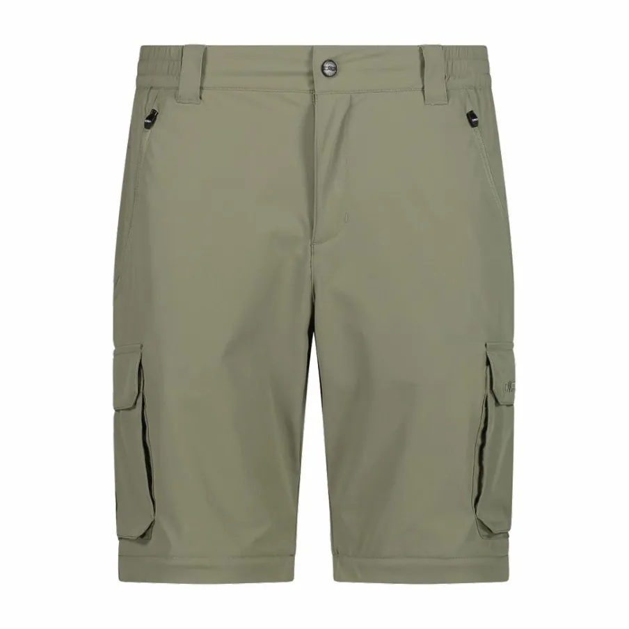 Uomo CMP Pantaloni Trekking^Pantaloni zip off con tasconi laterali stretch da uomo