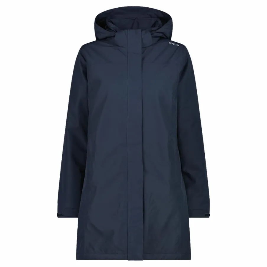 Donna CMP Giacche Imbottite E Piumini|Gusci E Giacche Impermeabili^Parka impermeabile da donna in ripstop con cappuccio staccabile