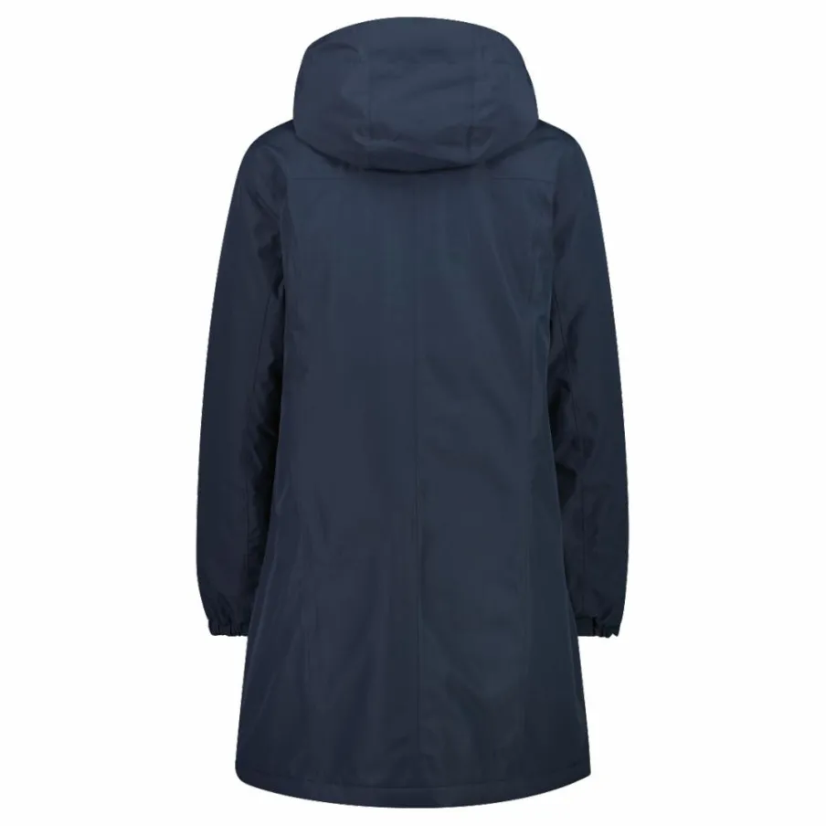 Donna CMP Giacche Imbottite E Piumini|Gusci E Giacche Impermeabili^Parka impermeabile da donna in ripstop con cappuccio staccabile