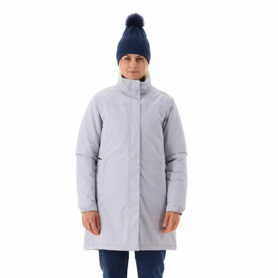 Donna CMP Giacche Imbottite E Piumini|Gusci E Giacche Impermeabili^Parka impermeabile da donna in ripstop con cappuccio staccabile